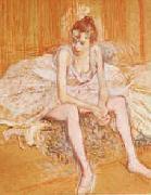  Henri  Toulouse-Lautrec Dancer Seated USA oil painting artist